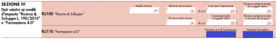 FORMAZIONE 4.0: Il credito in dichiarazione dei redditi